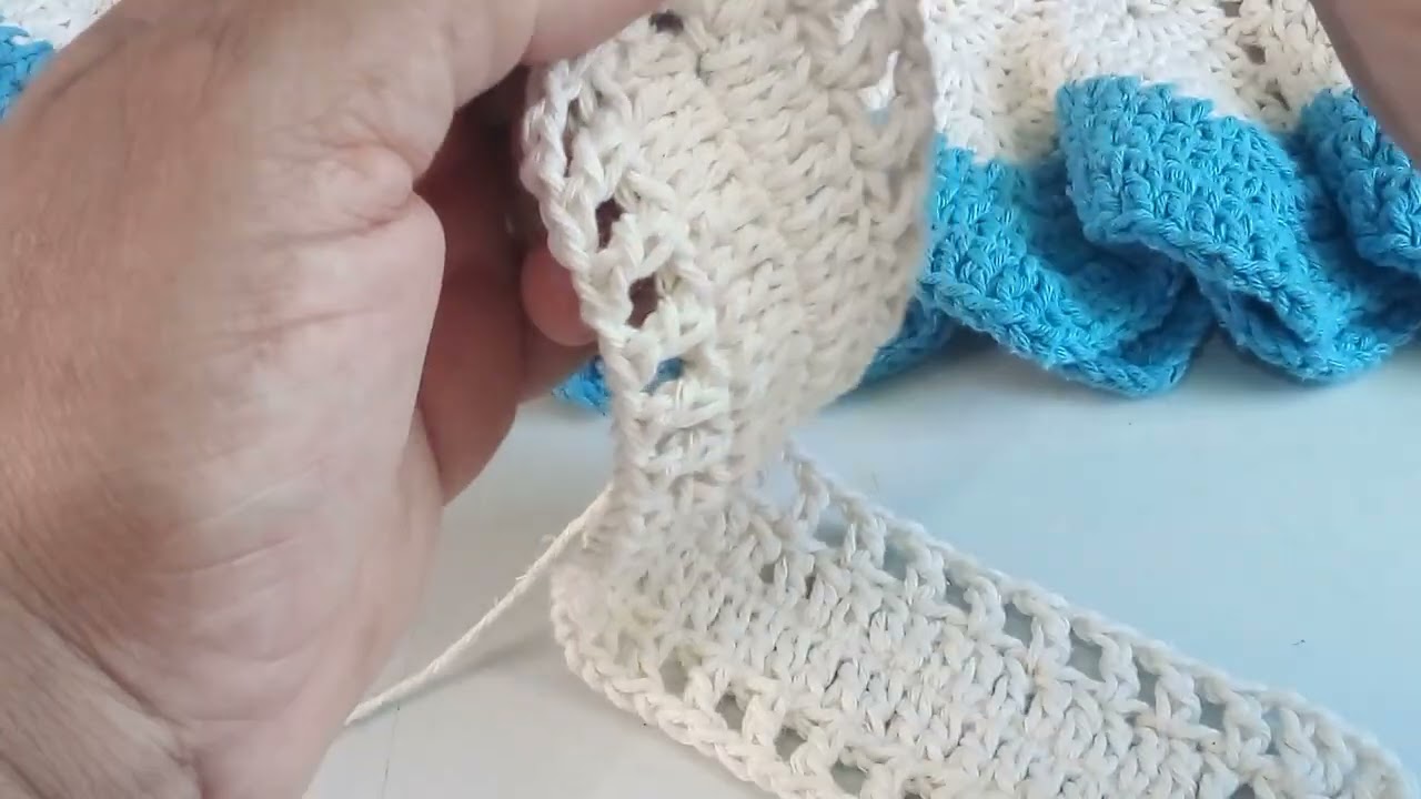 passo a passo da capa para máquina de costura em crochê (parte 1)