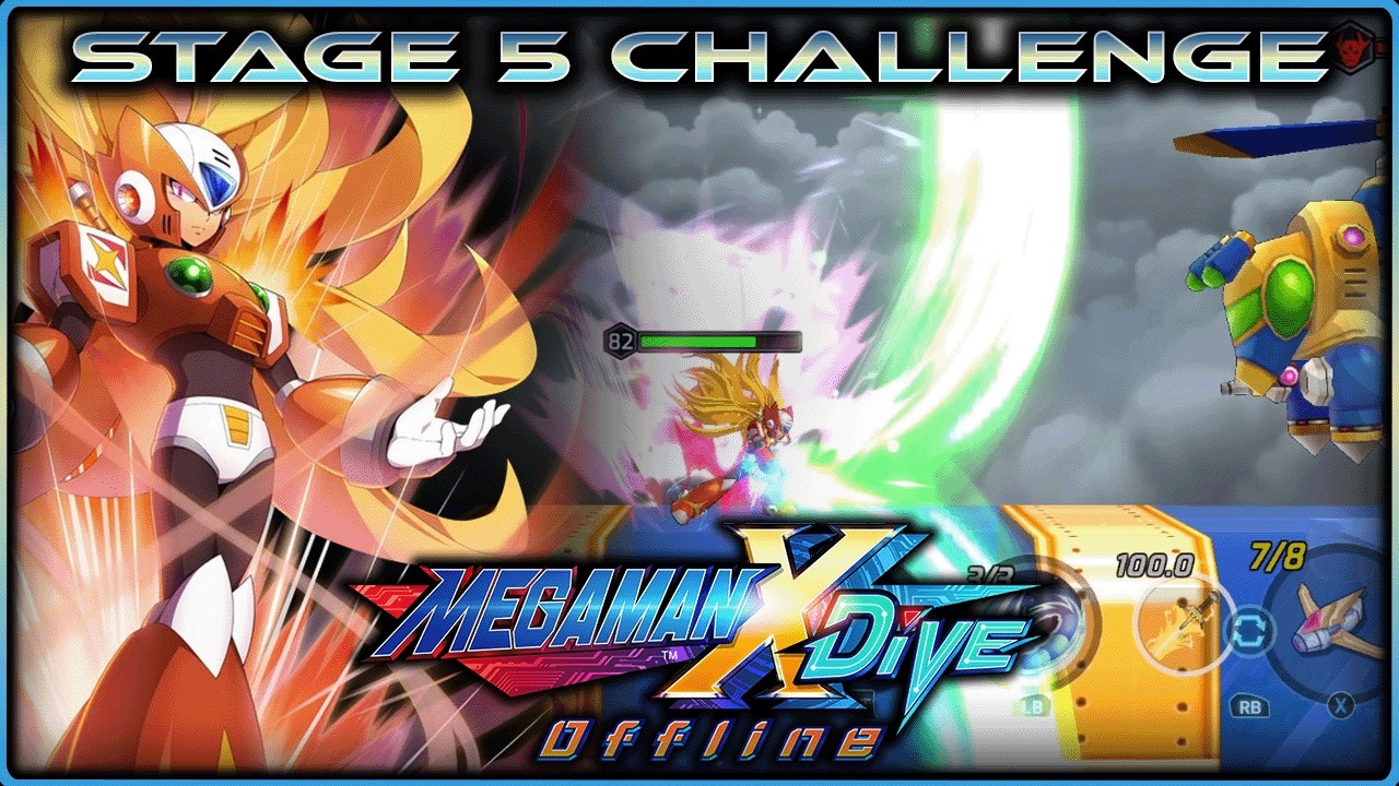 Mega Man X DiVE Offline - Stage 5 Challenge - Awakened Zero Gameplay - No Commentary