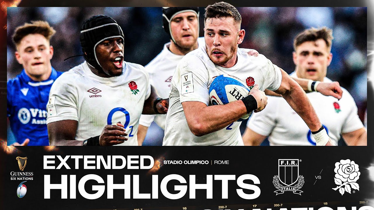 INCREDIBLY CLOSE 👀 | EXTENDED HIGHLIGHTS | ITALY V ENGLAND | 2024 GUINNESS MEN'S SIX NATIONS RUGBY