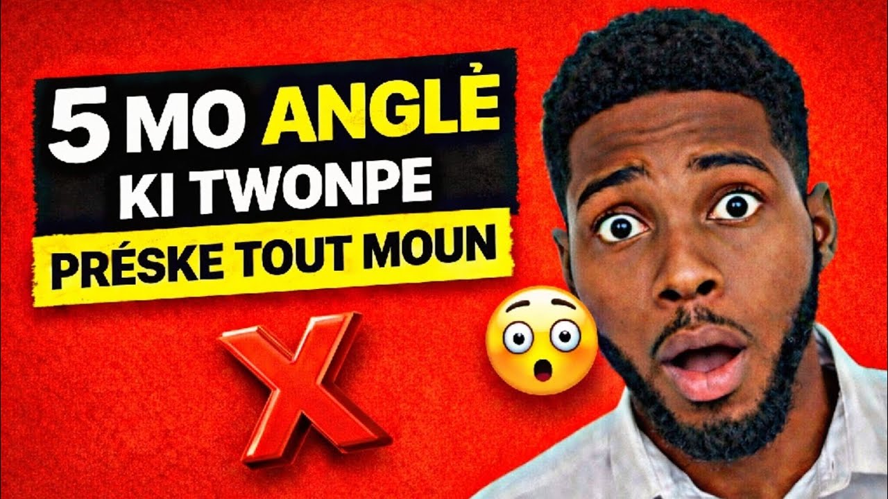 5 Mo Anglè 🇺🇸 Ki Twonpe Prèske Tout Moun 😳