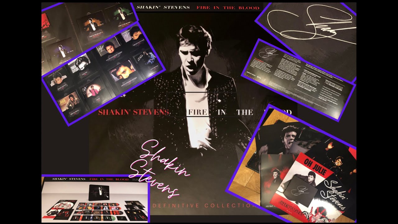 Shakin Stevens Fire in the Blood limited edition book and Definitive CD collection
