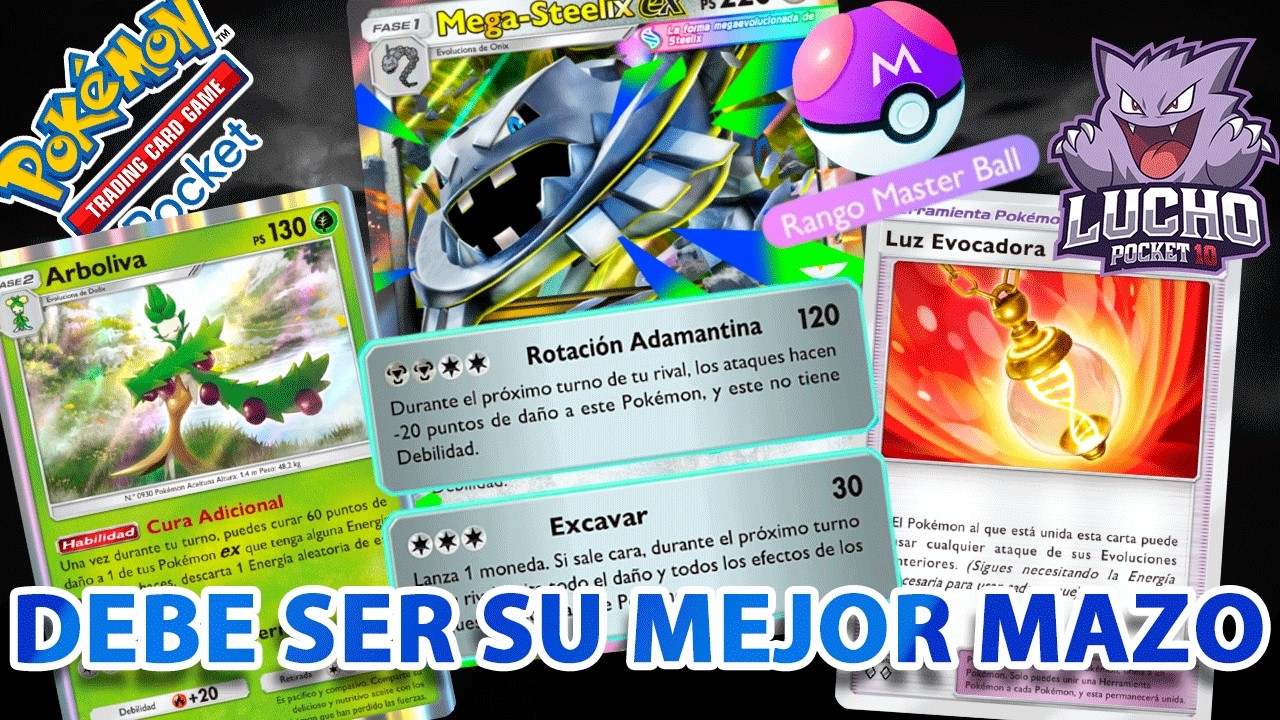 ¡HE CREADO UN MONSTRUO! LE PUSE LA LUZ EVOCADORA y ARBOLIVA a mi MEGA STEELIX EX Y WOOOOW