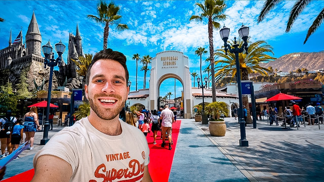 My First Time At Universal Studios Hollywood | Flying to California | Checking Into Our Hotel