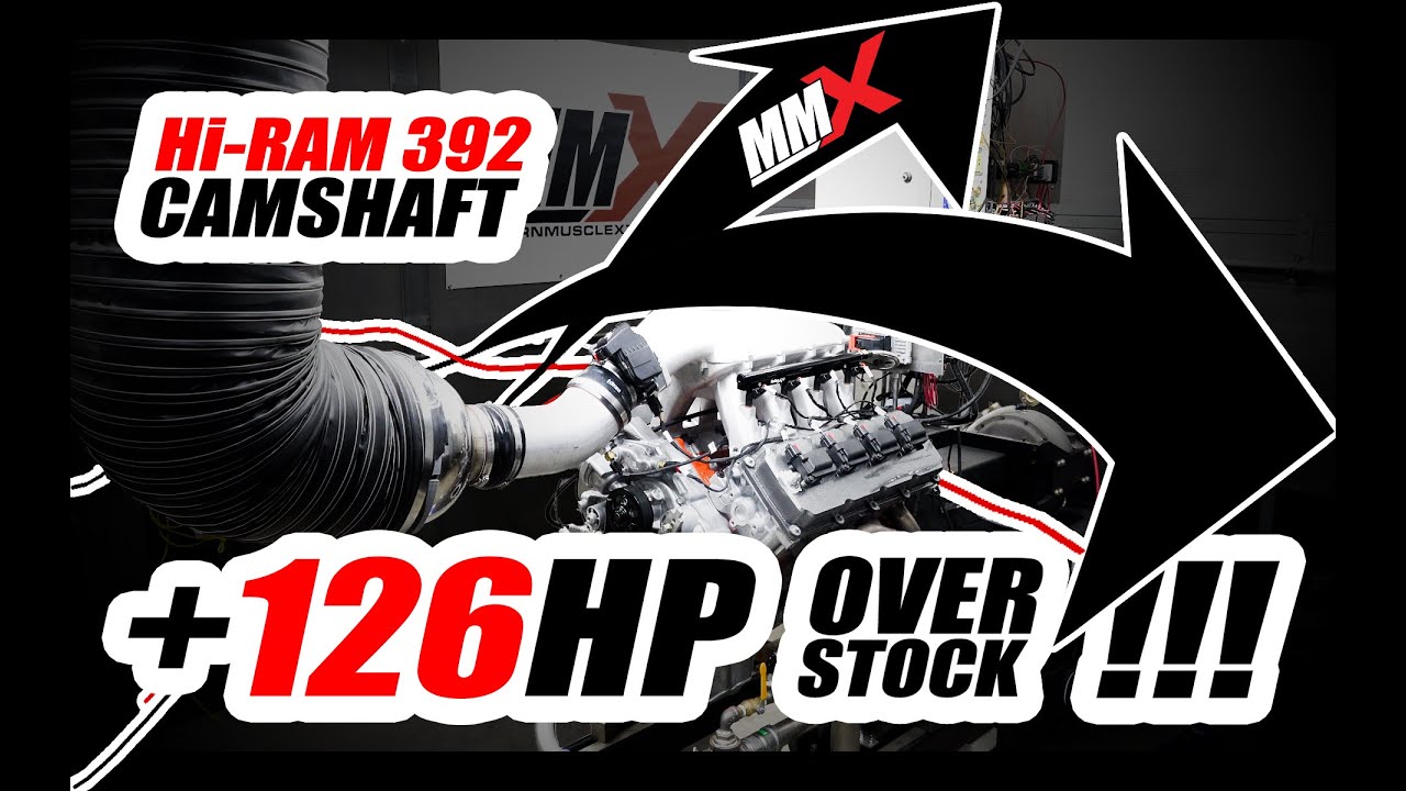 MMX Hi-RAM 392 Camshaft vs Stock (+126 Horsepower Gain!!!) at MMX / ModernMuscleXtreme.com