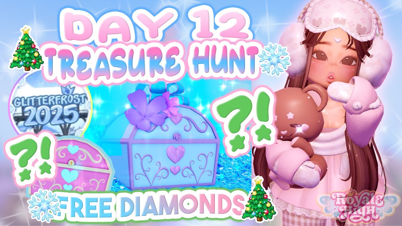 ☕ВНИМАНИЕ🎄 ДЕНЬ 12: МЕСТОПОЛОЖЕНИЕ СУНДУКА 💎ПОИСК СОКРОВИЩ🔎 | Royale High