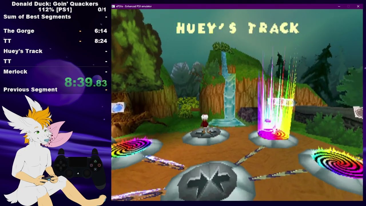 Donald Duck Goin' Quackers ps1 112% speedrun 1:37:21