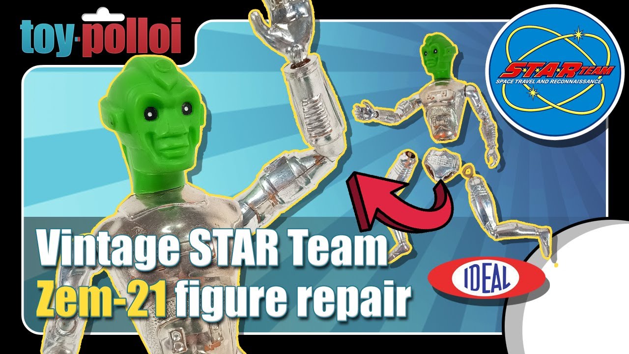 Ремонт винтажного робота Ideal STAR Team Zem-21 - Игрушечный Polloi