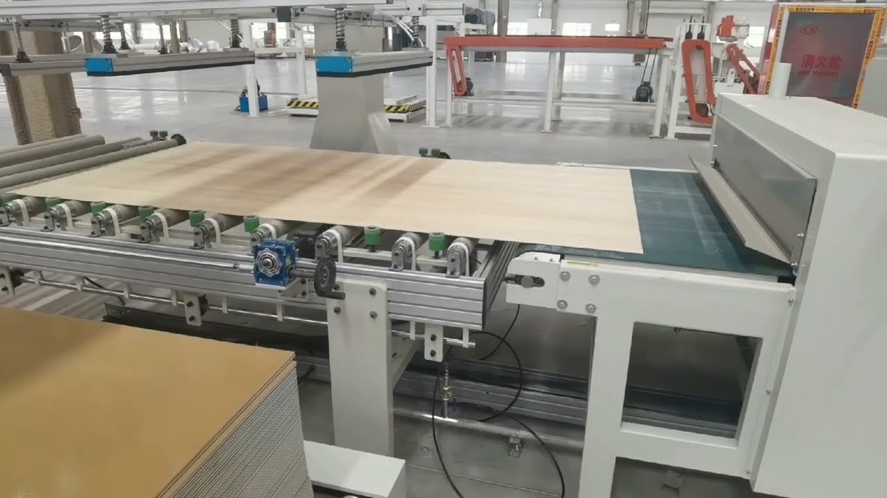 Veneer Press Laminating line