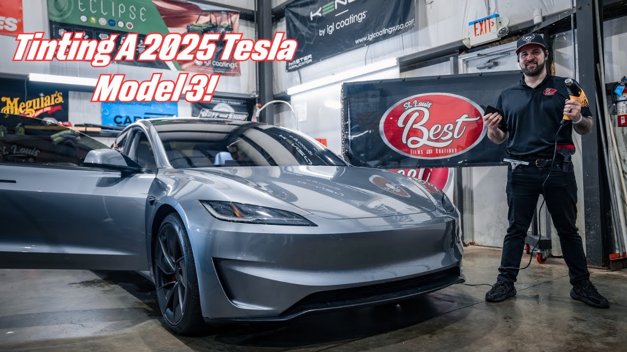 Tinting a 2025 Tesla Model 3!
