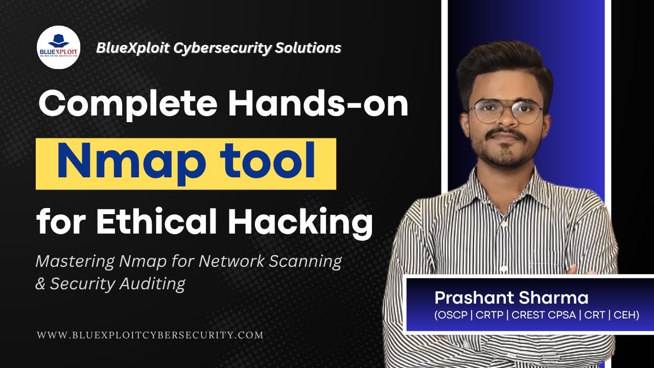 Complete Hands on Nmap tool for Ethical Hacking by BlueXploit | Mastering Nmap for Network Scanning
