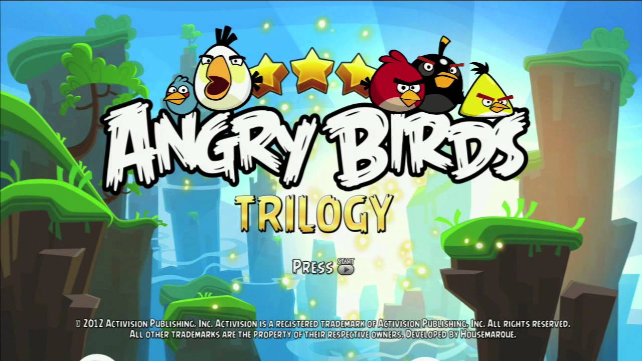 Angry Birds Trilogy Title Screen (PS3, 360)