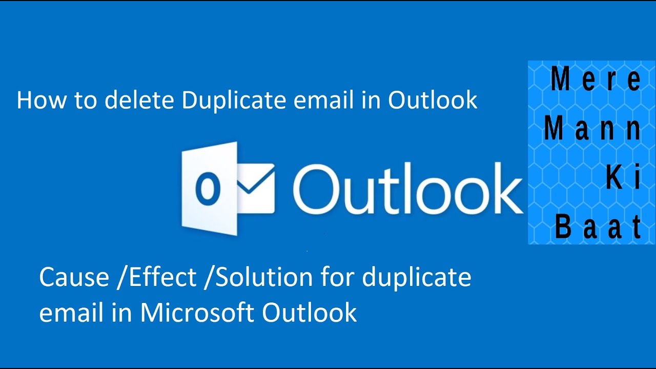 How to delete duplicate email in Microsoft outlook !! Clean up in Outlook !!