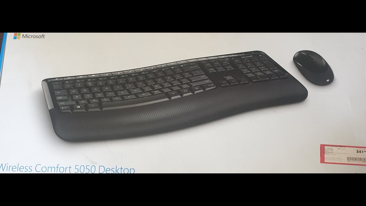 Microsoft Keyboard Wireless Comfort Desktop 5050, No more cables, 1 usb dongle