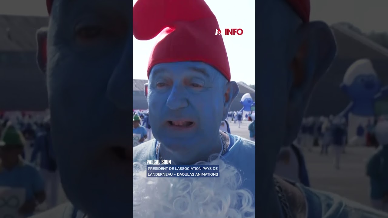 Landerneau : le record du monde de Schtroumpfs a &eacute;t&eacute; schtroumpf&eacute;