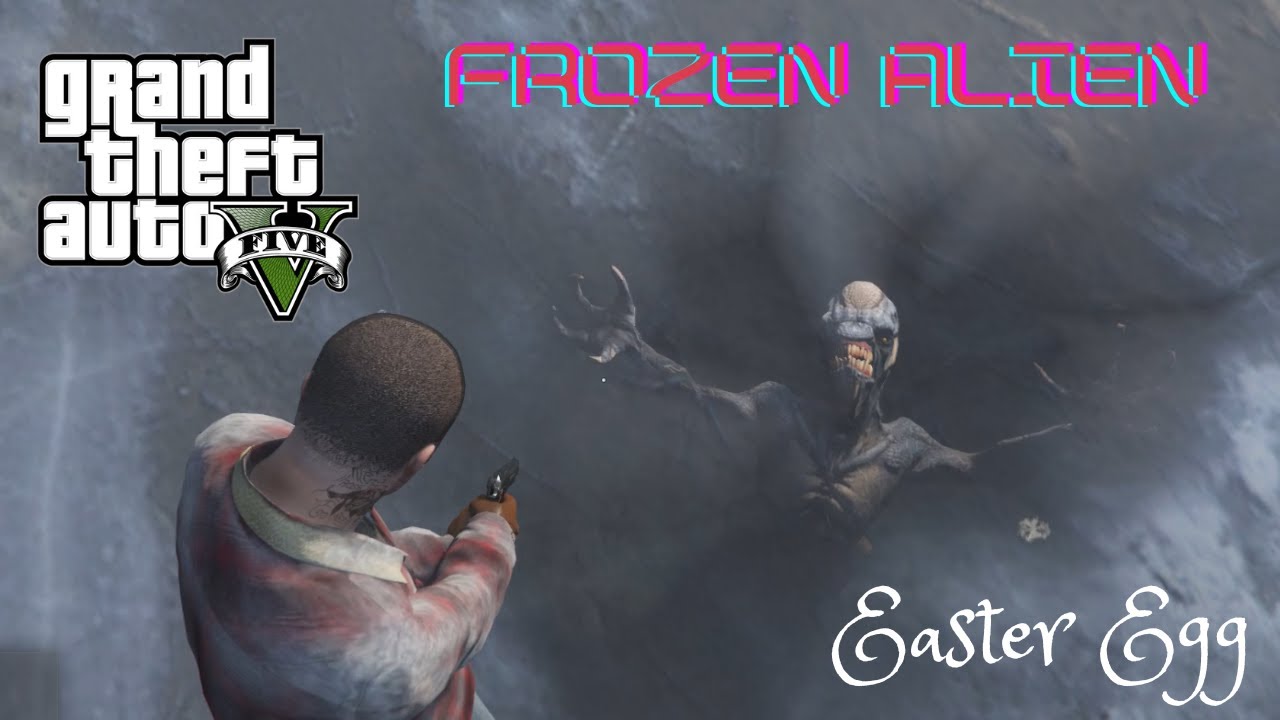 GTA 5 - Easter Egg - Frozen Alien and Secret Map Location | 4K 60fps #gaming #gta5