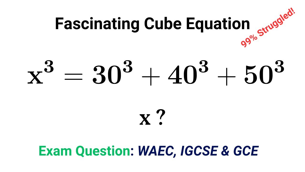 Solving a Fascinating Cube Equation | Algebra Power Challenge Explained