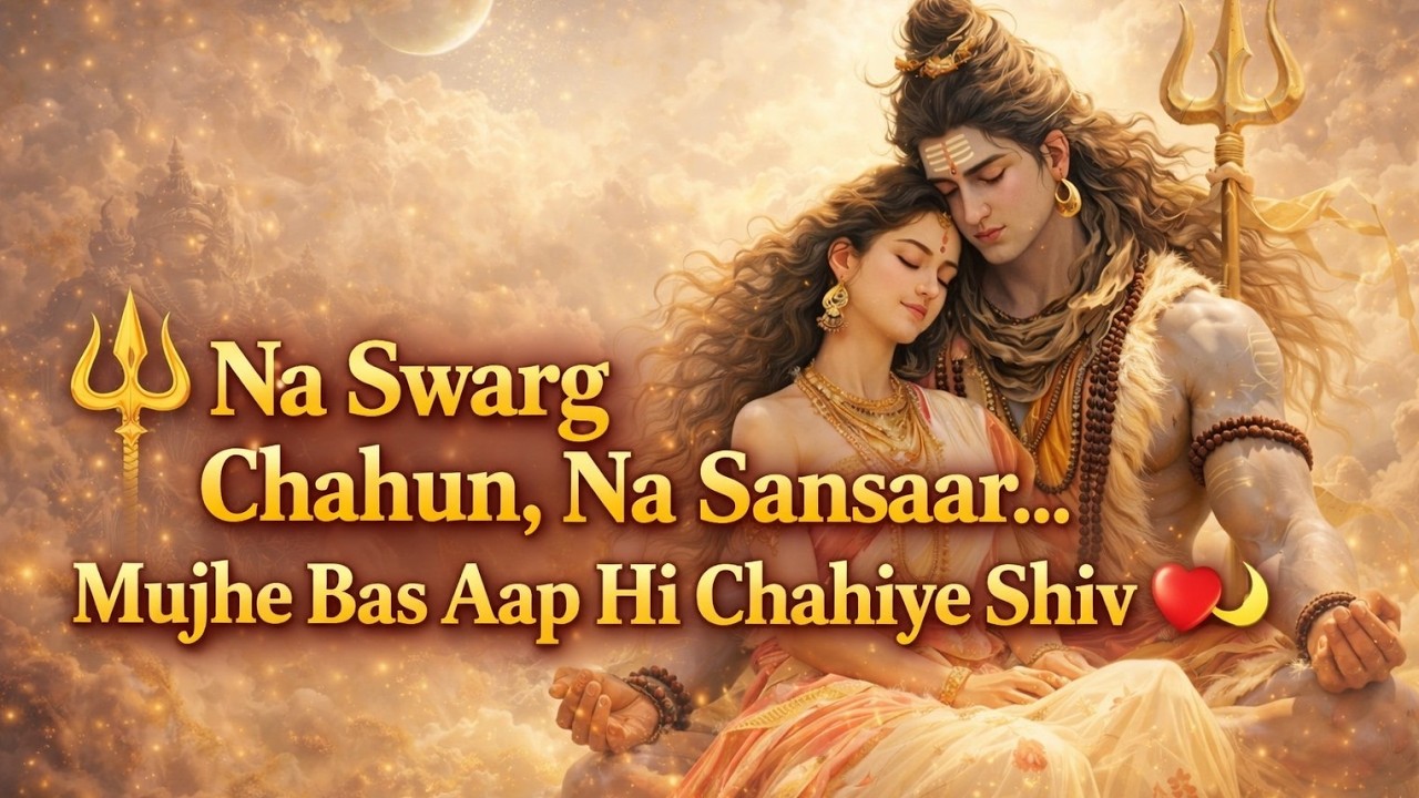 Na Swarg Chahun,Na Sansaar Mujhe Bas Aap Hi Chahiye Shiv ❤️🌙Ardha Nareeswara Ashtakam By Adi Sankara