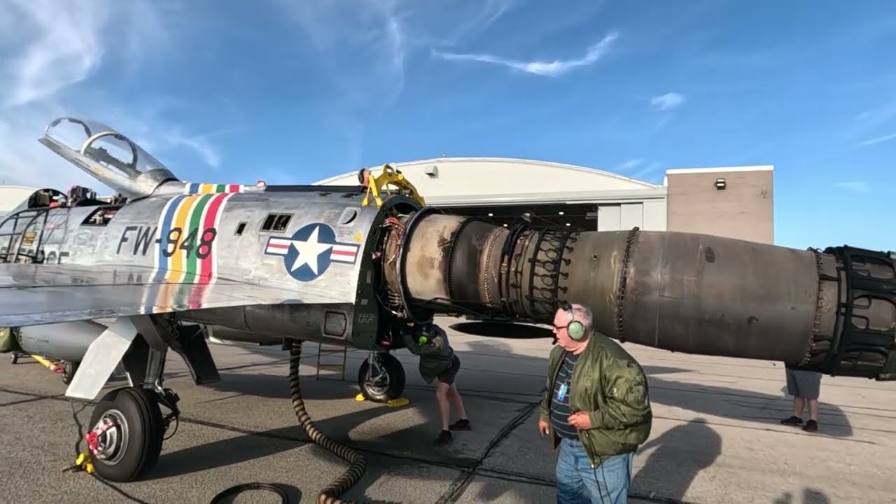 F-100 Research: J57-23 Engine Test & Sound Recording - Episode 6