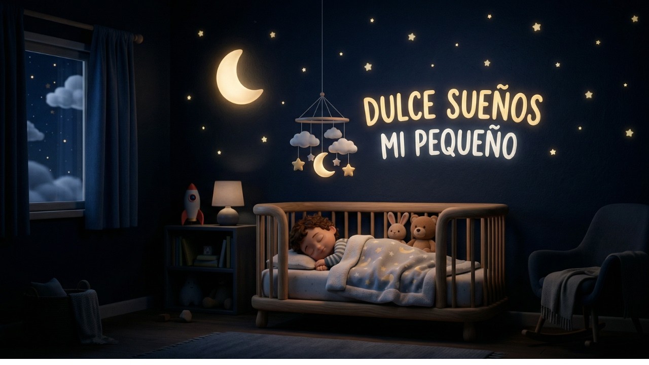 Bilingual Lullaby for Babies & Toddlers | Duerme Pequeño 