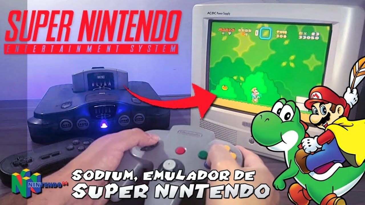 Super Nintendo (Sodium) Jogos de SNES convertidos para Nintendo 64 - CRT