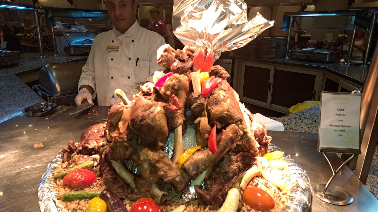 Hotel Santido Mamlouk Palace Hurgada -  restauracja jedzenie 🥘
