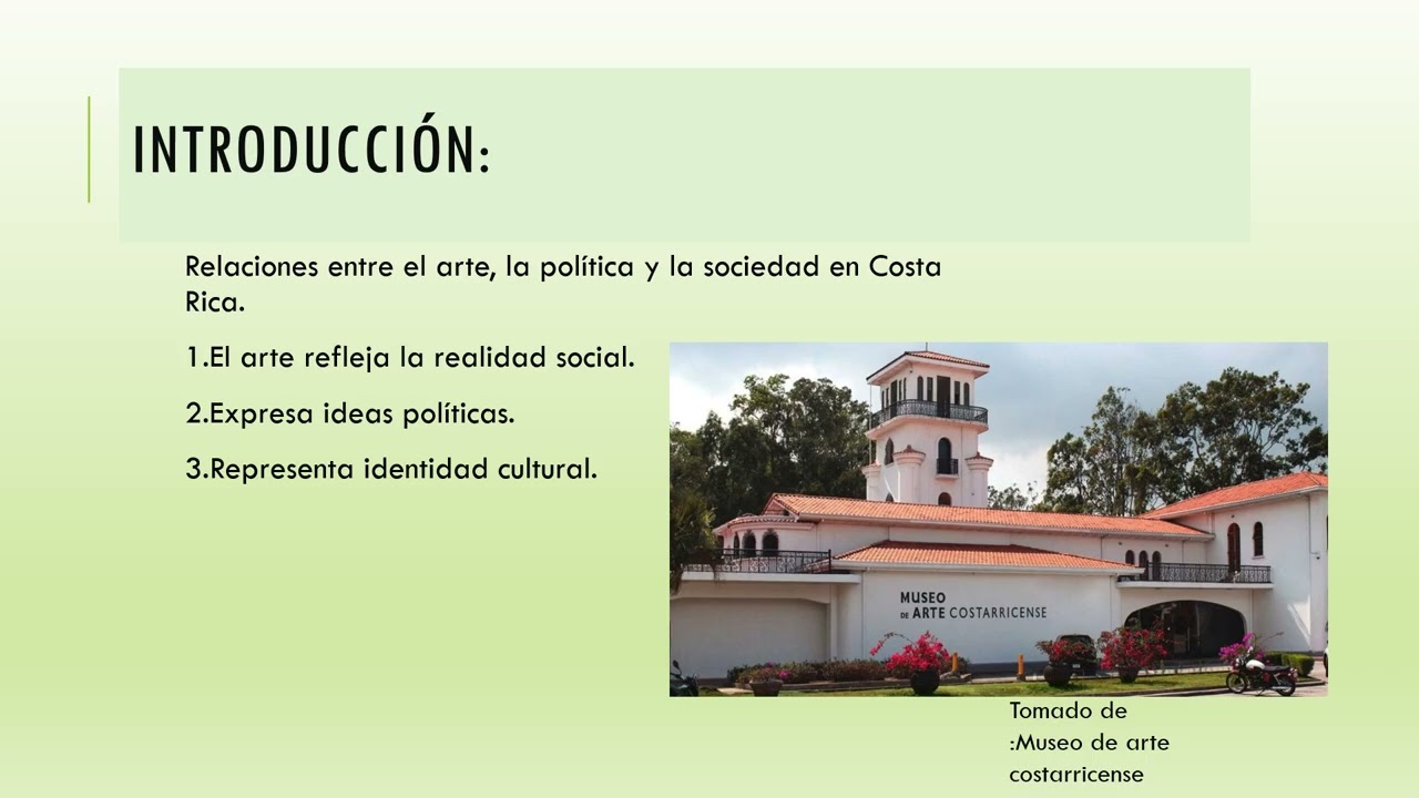 Arte costarricense y sus relaciones políticas y sociales