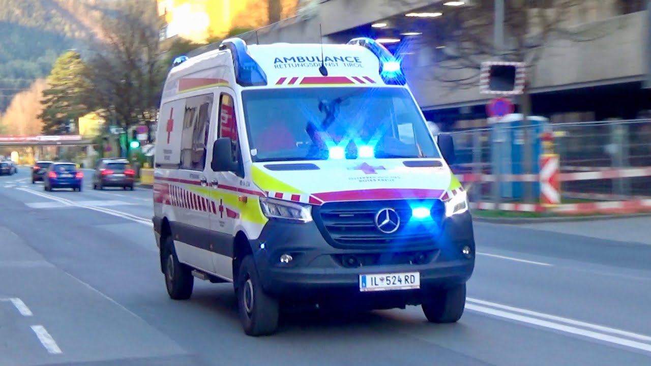 Rettungsdienst Tirol - Einsatzfahrten (Zusammenschnitt)