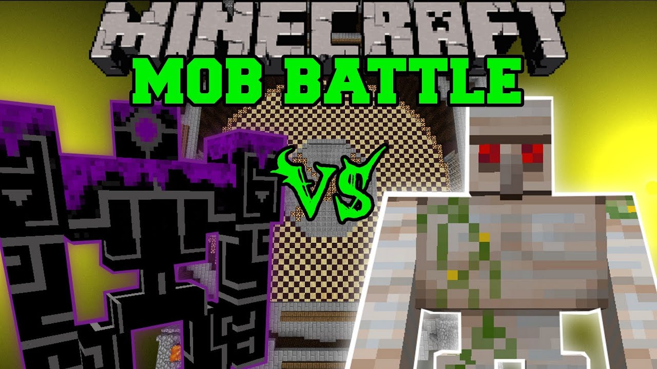 МУТАНТ ЖЕЛЕЗНЫЙ ГОЛЕМ ПРОТИВ РОБО-ПАНДЕРА — Битвы мобов в Minecraft — Моды Better Dungeons OreSpawn