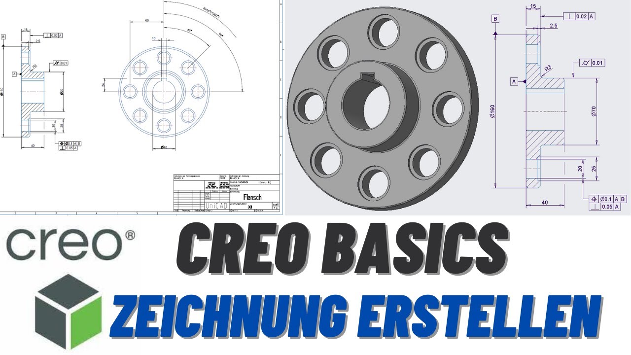 Creo Basics für Anfänger - Zeichnung erstellen