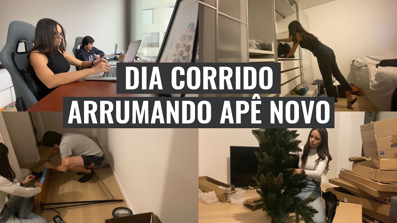 UM DIA COMIGO: neve, apartamento novo e montando a árvore de natal