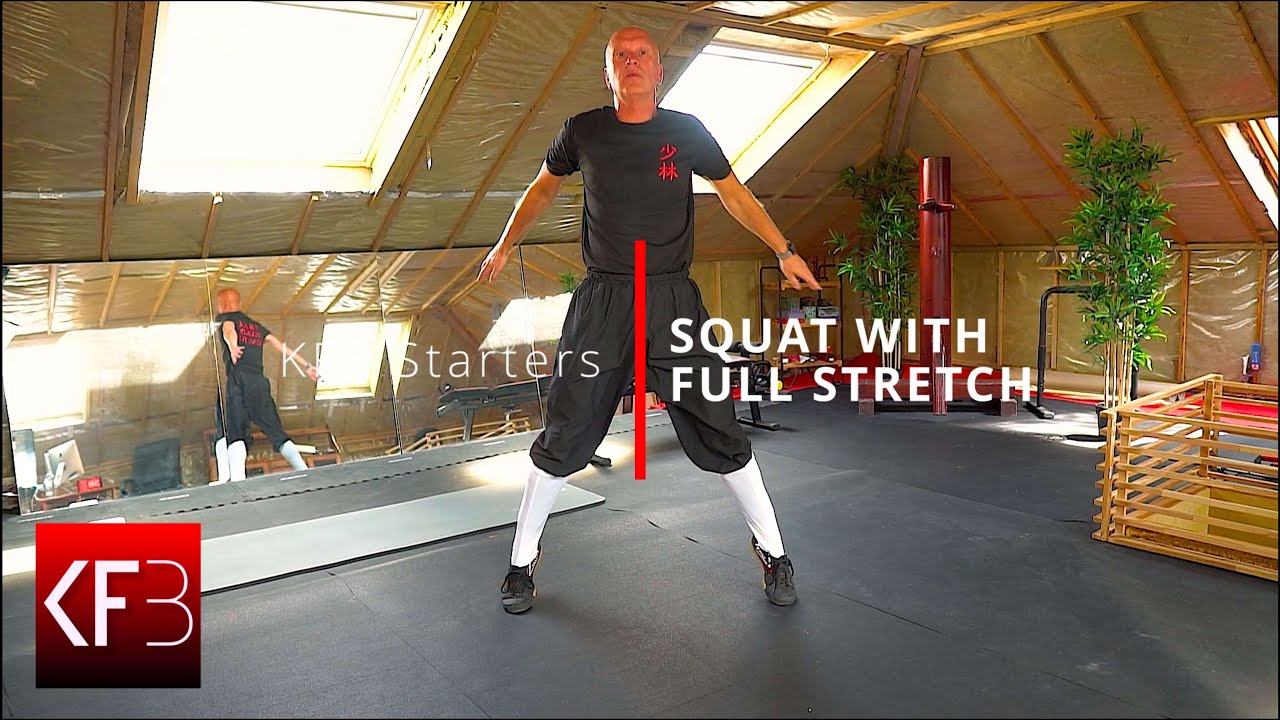 Kung Fu Body Exercises - Squat With Full Stretch