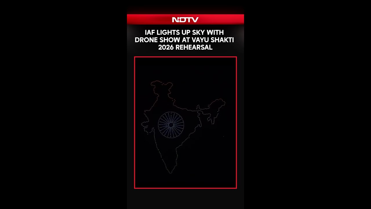 IAF&rsquo;s Spectacular Drone Show Lights Up Vayu Shakti 2026 Rehearsal In Pokhran, Jaisalmer