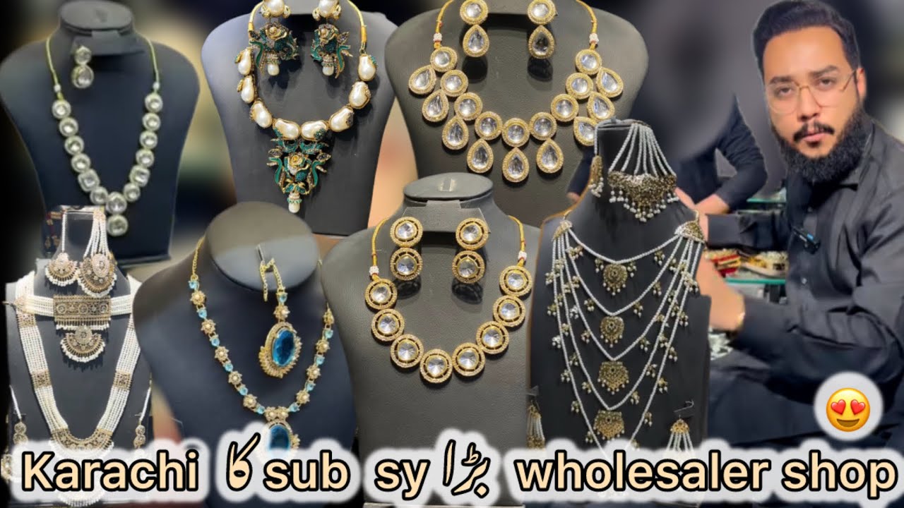Mirza bhaii online wholesale jewellery shopping in karachi 😍turkish jewellery in wholesale😍