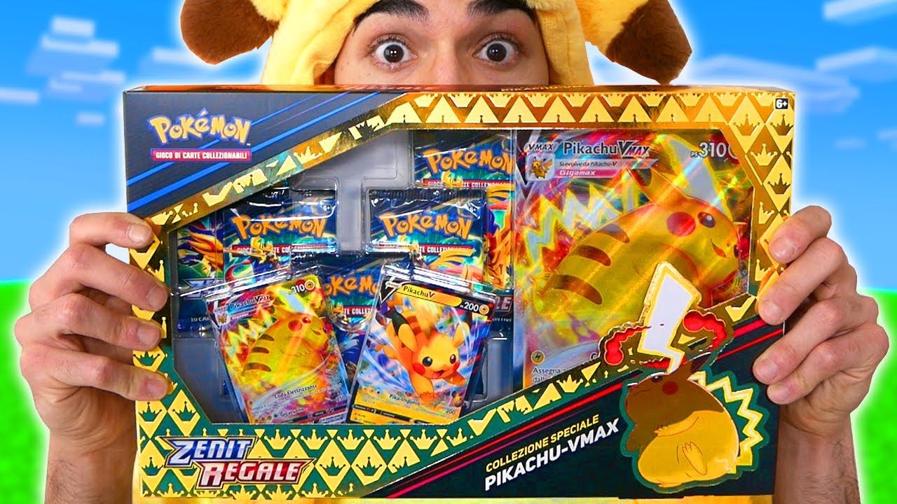 APRO IL NUOVO BOX GIGANTE PIKACHU-VMAX DI POKEMON