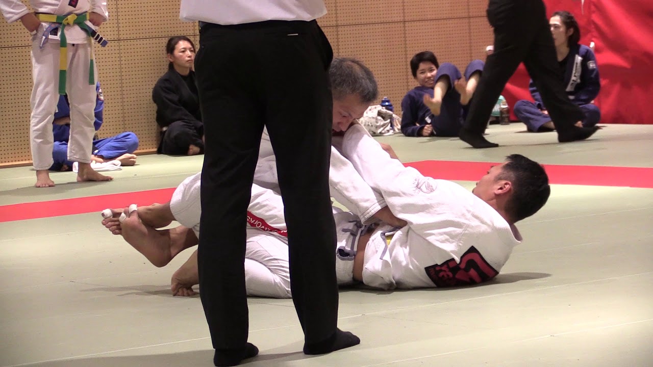 20180225 JBJJF 第12回全日本マスター柔術選手権 マスター4白帯ライト級 1回戦 小林