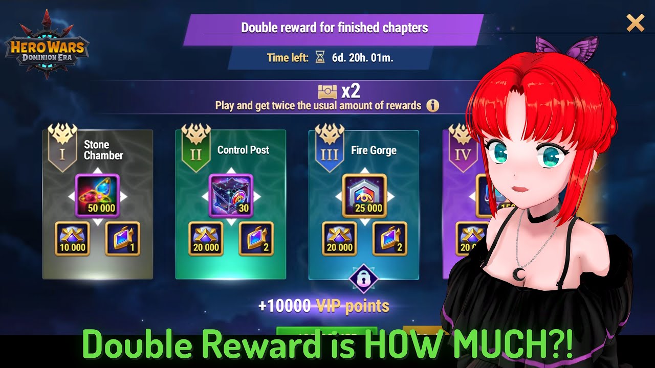 What is Double Reward? &mdash; Hero Wars: Dominion Era