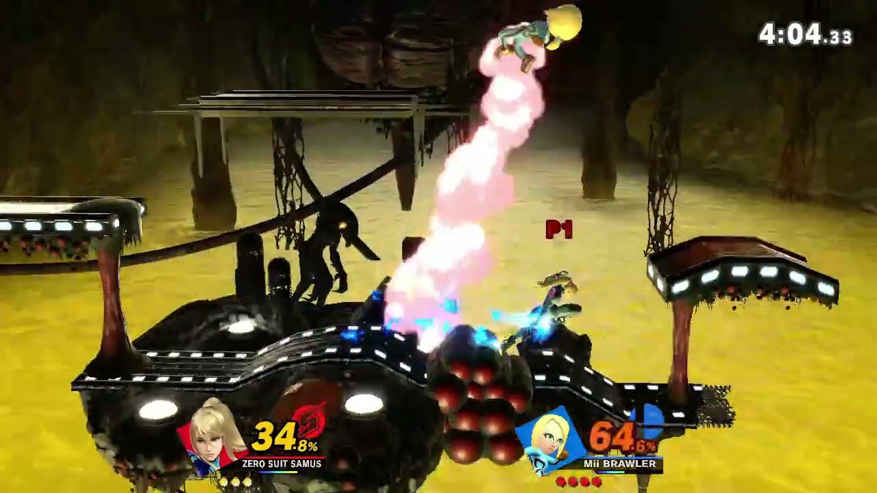 Zero Suit Samus vs Mii Zero Suit Samus Rematch 