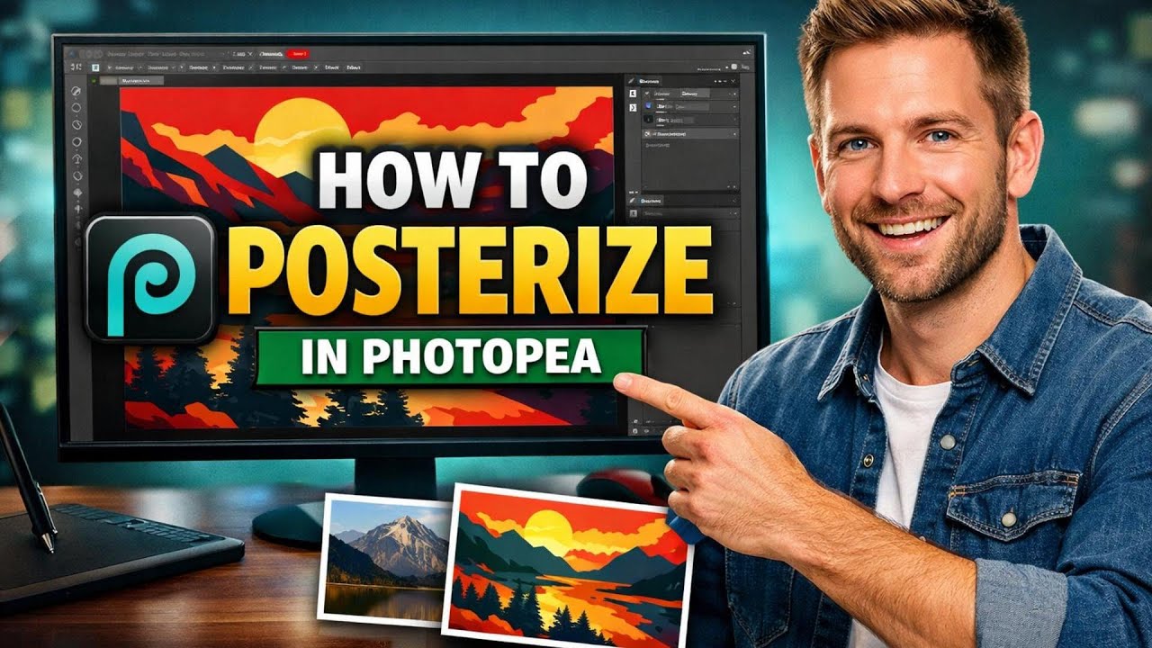 Как сделать постер в Photopea (пошаговая инструкция)