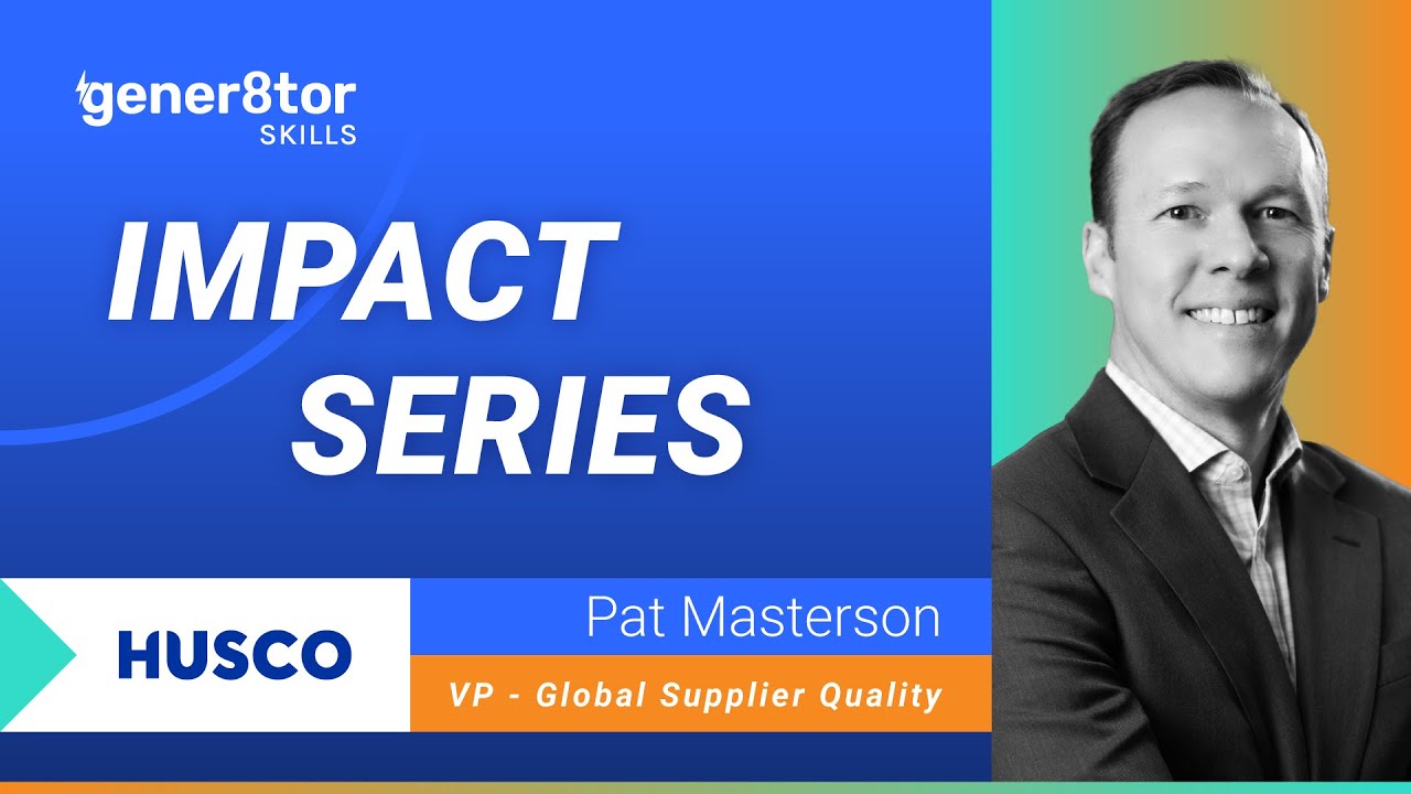 gener8tor Skills Impact Series: Pat Masterson