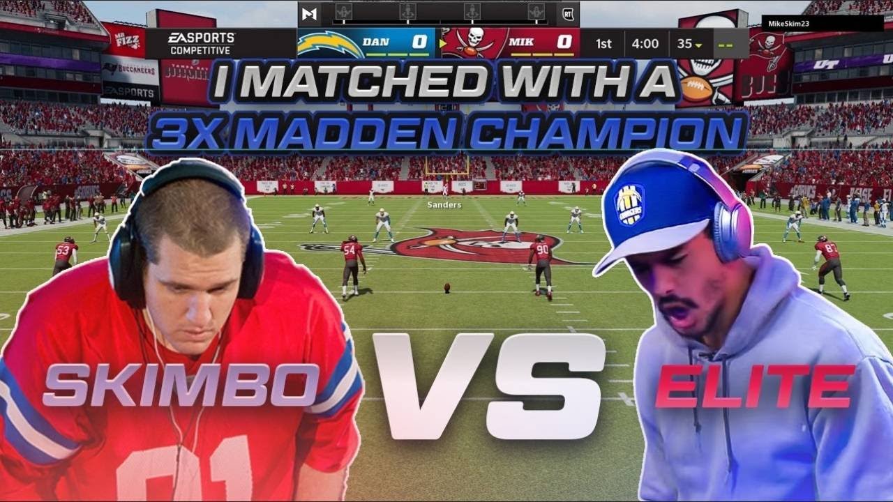 I MATCHED UP AGAINST 3x MADDEN CHAMPION MICHAEL SKIMBO | Madden 22 Ultimate Team Gameplay