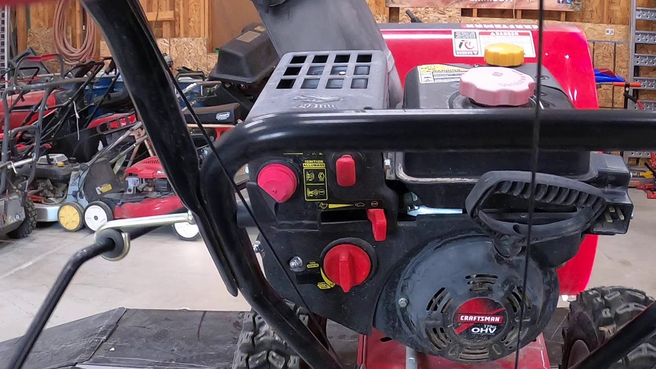 How to access the Carburetor on a Craftsman/MTD/Cub Cadet two-stage snowblower.