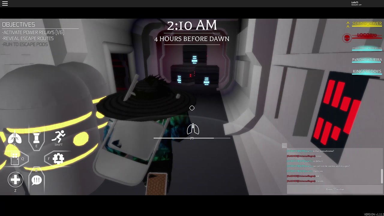 ROBLOX | Before the dawn redux: metal chair gameplay