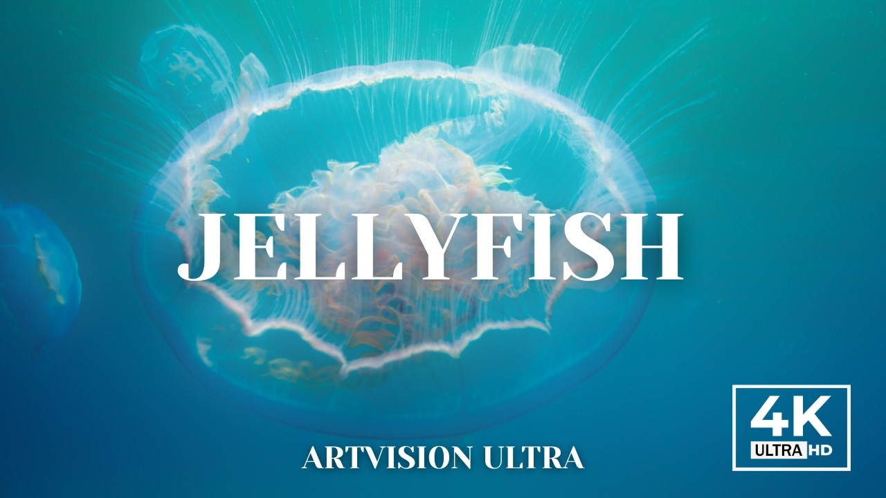 Jellyfish Drift in 4K – 3 Hours of Calm Ocean Sound for Relaxation & Meditation