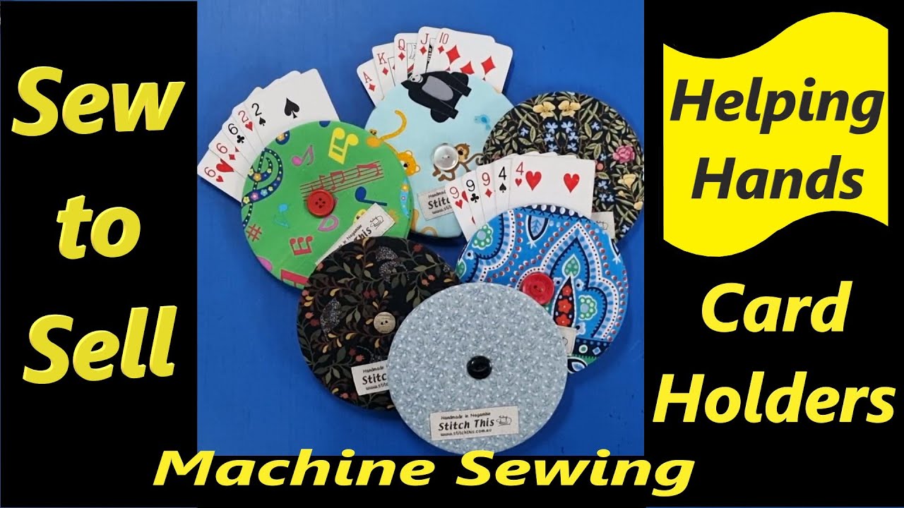DIY Sew to Sell Machine Sewing Helping Hands Aid for Children & Arthritis Sufferers Game Card Holder