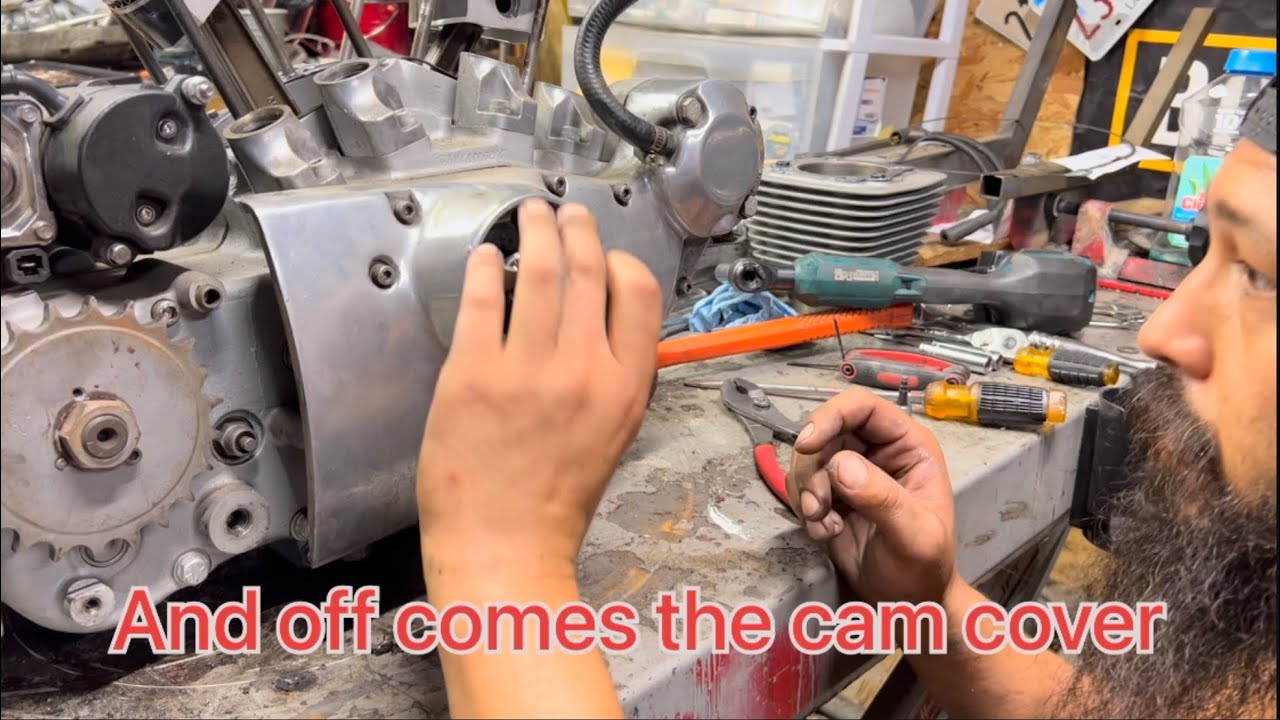 Harley Evo Sporty Cam Cover Removal and Inspection