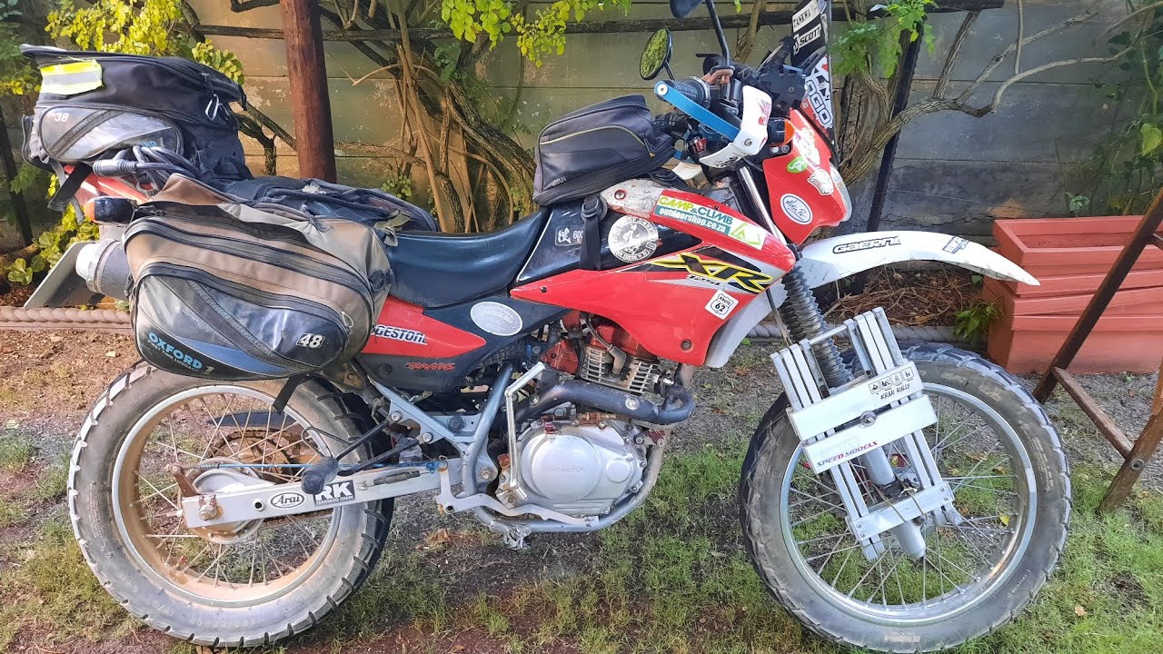 Swartberg Pass bike ride   on a Honda XR  125.