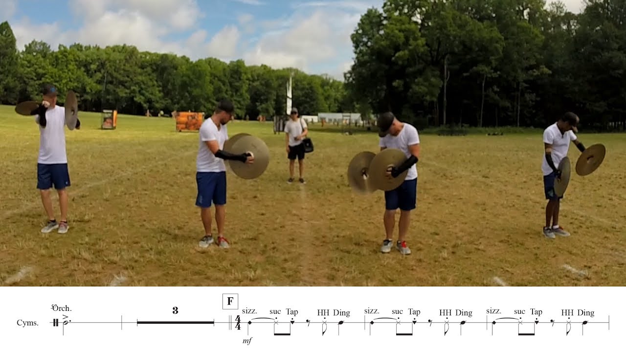 2017 Madison Scouts Cymbals - LEARN THE MUSIC to 