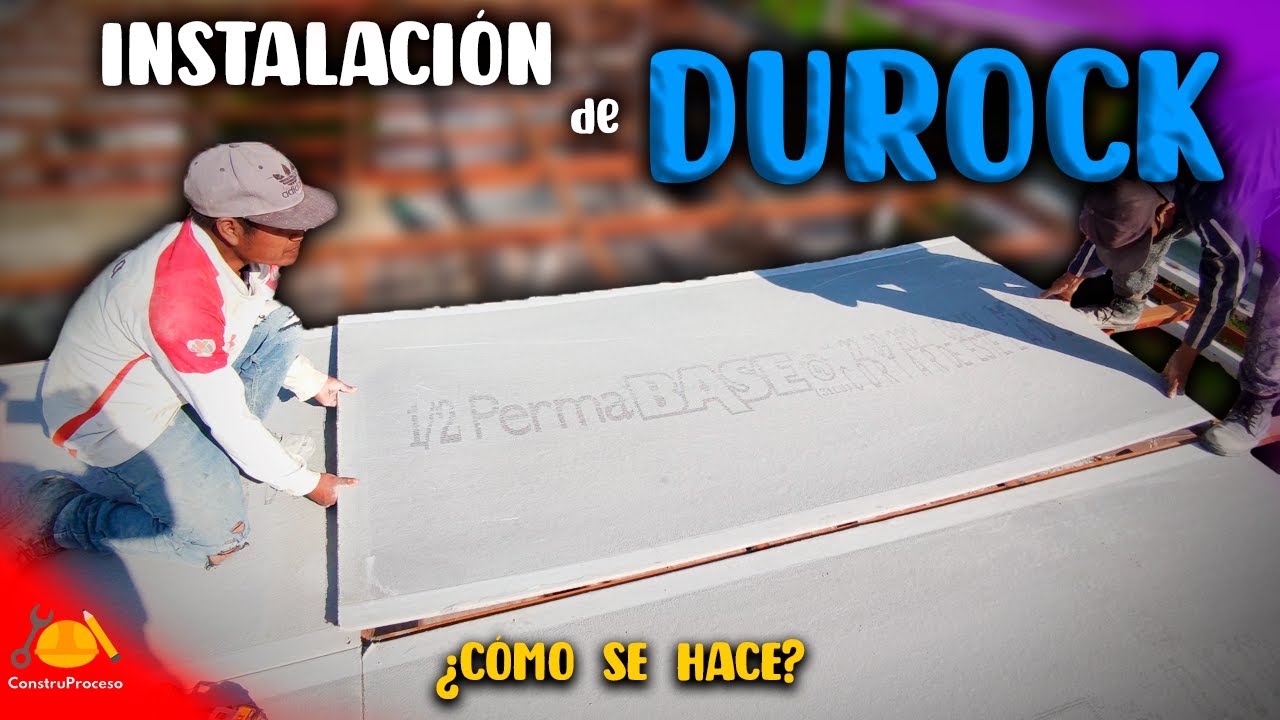 Como INSTALAR placas de DUROCK | ConstruProceso
