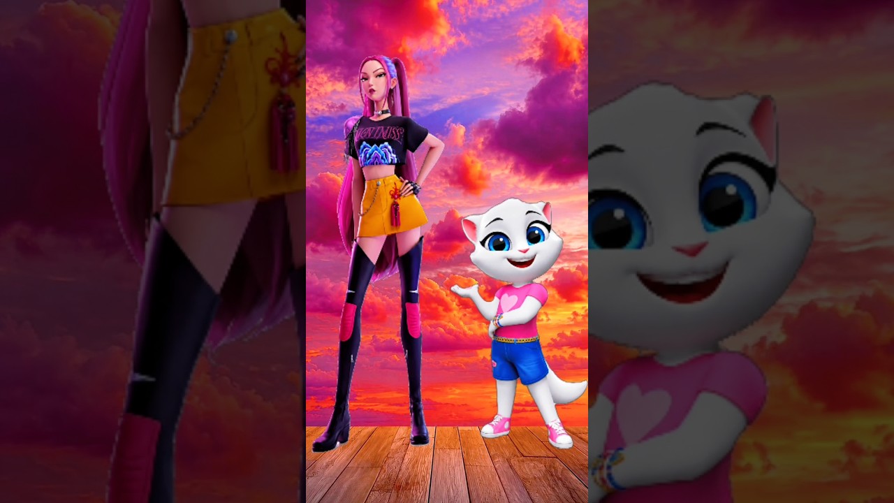 KPOP Demon Hunters Edit | My Talking Angela 2 #kpopdemonhunters #angela2 #shorts #edit #viral #fyp