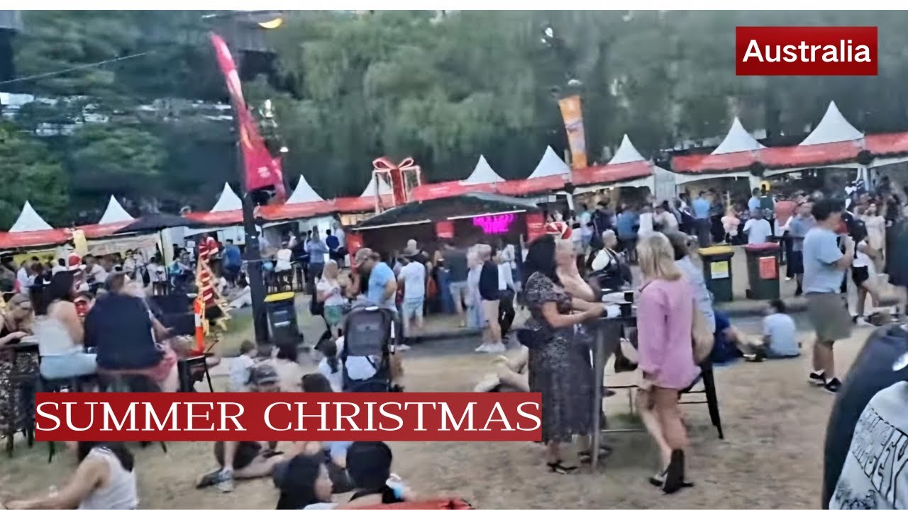 悉尼圣诞市场 🎄 夏天里的圣诞节 | Christmas Market in Sydney